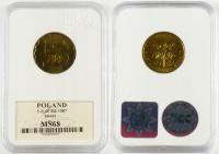 5 ZŁOTYCH 1987 MOSIĄDZ MS68 8.01