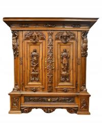 XVIII-wieczna, figuralna szafa w stylu barokowym