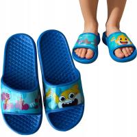 KLAPKI BASENOWE PIANKOWE CHŁOPIĘCE DZIECIĘCE REKIN PLAŻOWE BABY SHARK 26