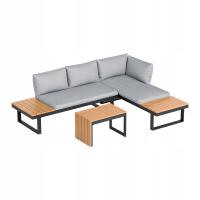 Meble OGRODOWE zestaw MODUŁOWY ze stolikiem GREGMAN Sueno 50 NAROŻNIK