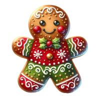 Naprasowanka Świąteczna, Święta, ciasteczko 10cm #N414