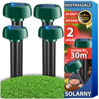 4x Odstraszacz Kretów Solarny Mocny Na Krety Nornice Myszy Gryzoni