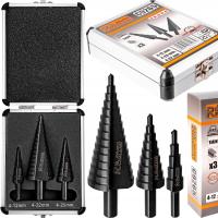 Металлические ступенчатые спиральные сверла 4-32 мм чехол 3EL.