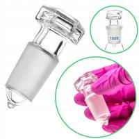 Korek szklany dmuchany ze szlifem 19/26 szkło borokrzemowego BORO 3.3