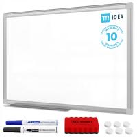 Tablica magnetyczna suchościeralna biała 60x40 cm rama aluminiowa TM IDEA