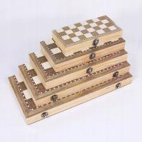 Styl 44X44 3 w 1 drewniane międzynarodowe szachy s