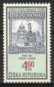 Czechy 1999 Mi 203 Czyste **