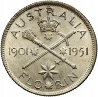 #B11# Australia, Jerzy VI, floren 1951, Jubileusz