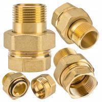 ŚRUBUNEK PÓŁŚRUBUNEK MOSIĘŻNY PROSTY 3/4