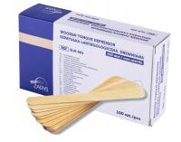 Szpatułki DREWNIANE szpatułka drewniane laryngologiczne, do wosku 100szt