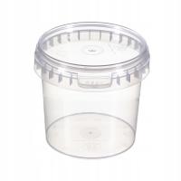 КОНТЕЙНЕР КРУГЛЫЙ ПЛАСТИКОВЫЙ С КРЫШКОЙ 0,3 Л АТТЕСТАТ