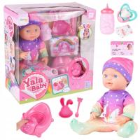 ZABAWKA LALKA BOBAS 30cm Z NOCNIKIEM I AKCESORIAMI MALIS 6215