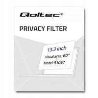Qoltec Filtr prywatyzujący RODO do MacBook Air 13.3'' | Ochrona wzroku