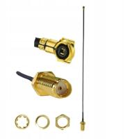 Pigtail MHF4 IPX IPEX - SMA gniazdo 0,81mm 25cm