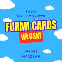 FISZKI GRA MEMO 48 KART - język włoski- owoce i warzywa