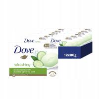 ZESTAW 12X DOVE REFRESHING KREMOWA KOSTKA MYJĄCA 90G