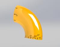 Protopipe ⌀88.9 R114 Element do prototypowania układu rurowego 90°