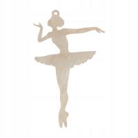 Деревянная балерина танцовщица фанерная подвеска декупаж озодба декор