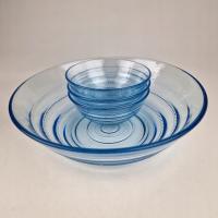 ANTYK / ART DECO / SZKLANA MISA I MISECZKI NIEMCY