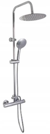 PANEL PRYSZNICOWY Z TERMOSTATEM PRYSZNIC SREBRNY VAN MARCKE