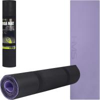 VIOLET-BLACK MATA TRENINGOWA DO JOGI AEROBIK FITNESS ANTYPOŚLIZGOWA HMS