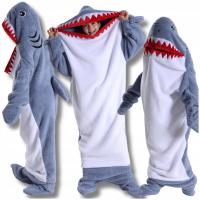 KOC REKIN ŚPIWÓR PIŻAMA KOSTIUM CIEPŁY PRZEBRANIE REKINEK długość 170 cm