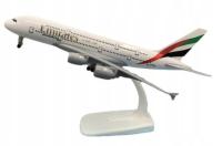 MODEL SAMOLOTU EMIRATES AIRBUS A380 KOLEKCJONERSKA REPLIKA 20CM 1:200