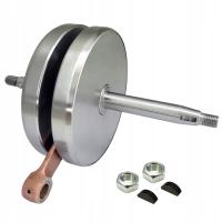 Wał korbowy wyważony lekki 3,5 kg z blachami korbowód WSK 125cc deluxe