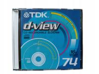 TDK CD-R d-view 650MB x16 Cyanine Japan 20szt