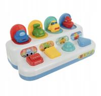 ZABAWKA EDUKACYJNA DLA DZIECI WYSKAKUJĄCE POJAZDY SKACZĄCE AUTKA POP-UP