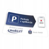 Наклейка для парковки с IKO mobilet 5 x 7 см