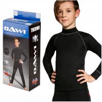 Детская термо-футболка для лыж Зимние виды спорта черный RU _140