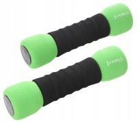 Abisal HMS Ciężarki żeliwne Miękkie zielone FITNESS 2 x 1,5 kg