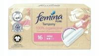 Tampony Femina Pure l 100% Organiczne MINI 16 sztuk