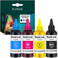 4× Tusz do sublimacji CMYK zestaw - sublimacja do drukarek Epson