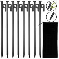 Zestaw śledzi śledzie szpilki kotwy do namiotu stalowe długie 30 cm 8 szt.