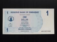 Zimbabwe banknot 1 Dollar 2006 seria A B st. 1-