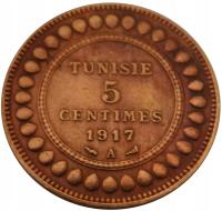 [D00174] Тунис 5 centimes 1917