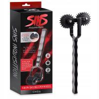 ДВОЙНОЕ КОЛЕСО С ШИПАМИ ДЛЯ ЖЕСТОКОГО ОБРАЩЕНИЯ С БДСМ