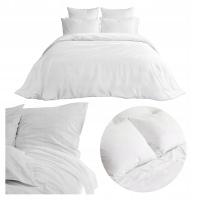 Постельное белье 160X200 см белый хлопок 140 гр наволочка 70X80 см