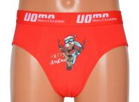 SLIPY męskie ŚWIĄTECZNE MIKOŁAJ bawełniane UOMO