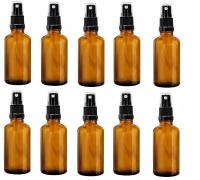 Коричневая стеклянная бутылка 100 мл с распылителем CZ 10X