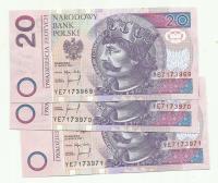 20 złotych 1994 seria zastępcza YE stan UNC