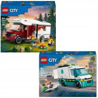 LEGO City 60454 przyczepa przygodowa 60451 KARETKA POGOTOWIA