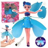 USB LED FLYING FAIRY DOLL С РУЧНЫМ УПРАВЛЕНИЕМ-СИНИЙ