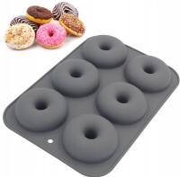Силиконовая форма для выпечки пончиков, пончиков, печенья, 6 слотов