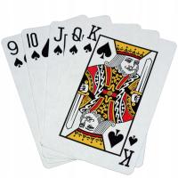 Karty do gry King of Diamonds TALIA 55 KART KOLOR NIEBIESKI KLASYCZNY WZÓR