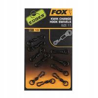 FOX Krętlik do szybkiej wymiany haczyka - Edges Kwik Change Hook Swivel 11