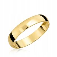 Obrączka ślubna klasyczna 4mm pr.333
