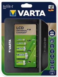 Ładowarka baterii akumulatorków uniwersalna AA AAA R14 R20 9V Ni-MH VARTA